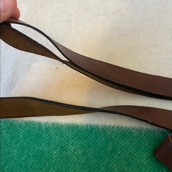 Vintage handmade leather brass purse - Picture 6 of 7